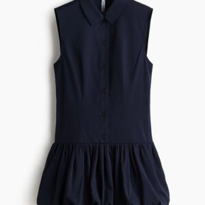 midnight-bloom-sleeveless-bubble-hem-shirt-dress